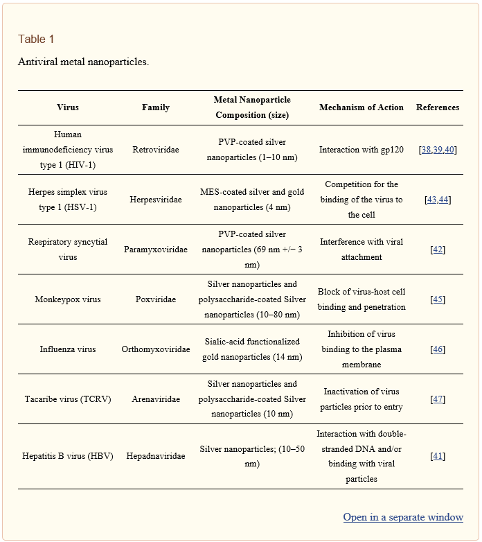 스테파니아 갈디에로(Stefania Galdiero) 박사가 밝힌 금속 나노입자의 항바이러스 효과.
