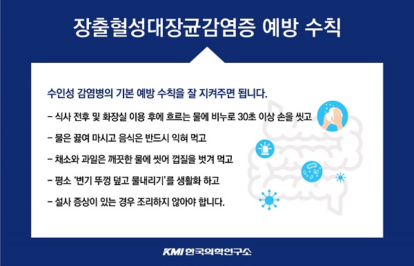 장출혈성대장균감염증 예방수칙. KMI한국의학연구소 학술위원회 제공.