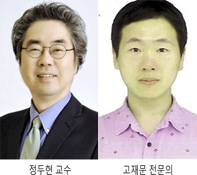 정두현 교수(왼쪽), 고재근 전문의